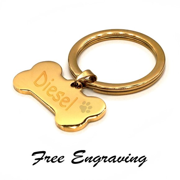 My Bead Emporium Other - Stainless steel gold plated dog tag.